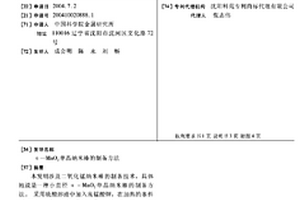 α-MnO2單晶納米棒的制備方法