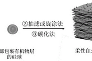 柔性自支撐硅/超長二氧化鈦納米管電極的制備方法