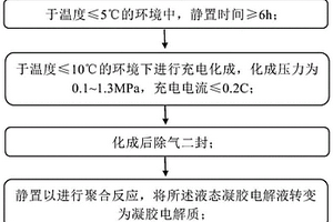 凝膠電解質(zhì)電芯的制備方法及其應(yīng)用