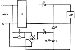 照明及停電延時的LED球泡燈