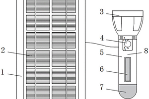 配設(shè)有光伏發(fā)電的手電筒