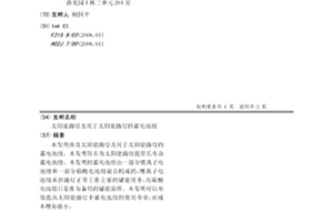 太陽能路燈及用于太陽能路燈的蓄電池組