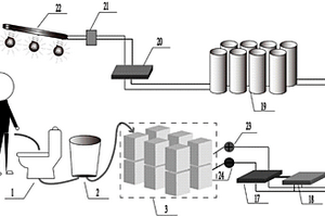 尿液微生物燃料電池用于發(fā)電照明的裝置及方法
