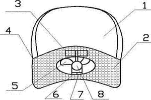 帶太陽能風(fēng)扇的鴨舌帽