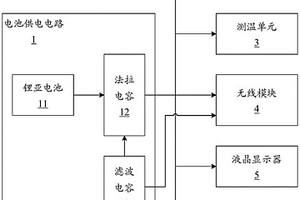 帶有電池蓄流電路的電子式熱分配表