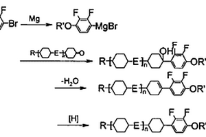 一類含環(huán)己基側(cè)向鄰二氟苯類液晶化合物的制備方法