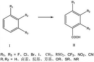 含鹵素芳烴C-H鍵羧基化的制備方法