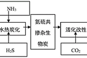 氮硫共摻雜活性生物炭及其制備方法