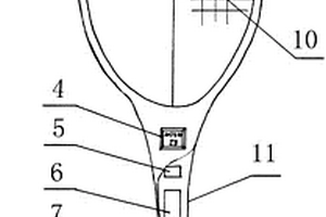體育訓(xùn)練用電子計(jì)數(shù)網(wǎng)球拍