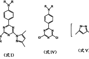 N,N-二烷基胺基苯基-二吡唑三嗪結(jié)構(gòu)光敏分子的合成方法