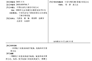 降低工業(yè)廢水溶液中氨氮、氨氮和硅含量的方法