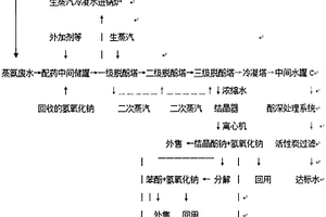 可控濃縮治理含氨氮、含酚廢水的工藝流程