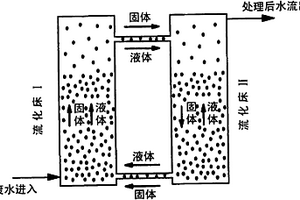 用于同時(shí)脫除碳、氮和磷的液-固流化床廢水處理系統(tǒng)