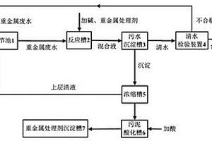 用于處理重金屬廢水及回收重金屬處理劑的裝置