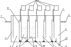 折流式降解難氧化廢水的一體式反應(yīng)器