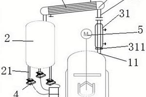 廢水罐帶稱重裝置的反應(yīng)釜