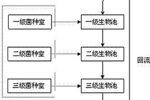 用于多級馴化酵母菌去除廢水COD的處理系統(tǒng)及工藝