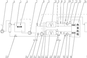 工業(yè)廢水余熱復(fù)疊熱功轉(zhuǎn)換裝置及方法