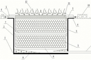 用于工業(yè)廢水尾水滲透溝的組合改性陶粒凈水裝置