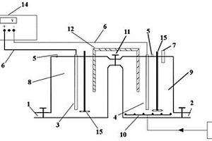 利用電化學(xué)法去除廢水中重金屬的裝置及其實(shí)現(xiàn)方法