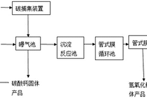 煙氣法回收脫硫廢水中鈣鎂的方法