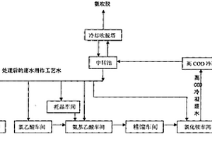 甘氨酸殘液濃縮工段高COD冷凝廢水處理工藝