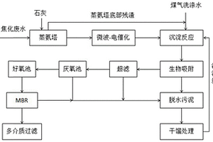 焦化廢水與煤氣洗滌水聯(lián)合處理工藝