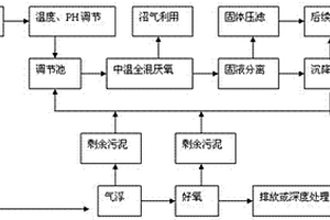 中溫高濃度高懸浮物有機廢水處理的工藝