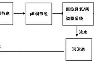 基于臭氧和陶瓷膜的高難廢水處理方法