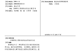 制藥化工園區(qū)混合廢水的處理方法