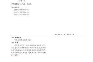 生化制藥廢水處理工藝