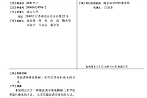 微波誘導催化降解三苯甲烷類染料廢水的方法