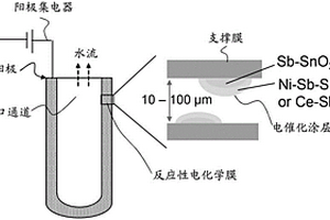 用于廢水處理的反應(yīng)性電化學(xué)膜