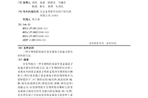 生物吸附溶液中重金屬離子制備光催化材料的方法