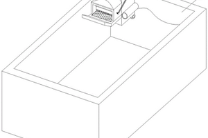 稀土氧化物生產(chǎn)用漂浮清理結(jié)構(gòu)的廢水治理池及實(shí)施方法