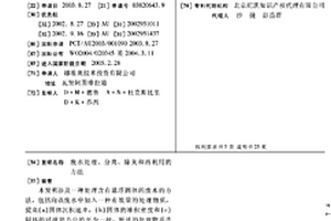 廢水處理、分離、除臭和再利用的方法