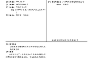 含油廢水生物處理過程中同時硝化反硝化生物脫氮方法