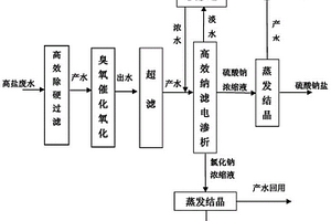 煤化工高鹽廢水的分質(zhì)分鹽處理裝置和處理方法