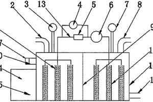 利用電吸附處理含鹽廢水的裝置
