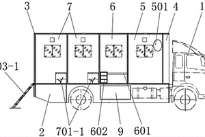 用于野外作業(yè)人員生活的車載移動式衛(wèi)浴裝置