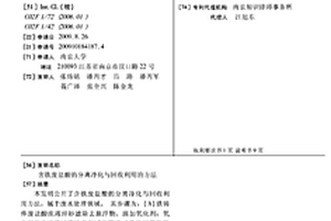 含鐵廢鹽酸的分離凈化與回收利用的方法