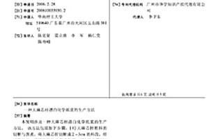 大麻芯桿漂白化學(xué)紙漿的生產(chǎn)方法