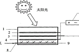 太陽能光電催化氧化水中有機(jī)物的裝置