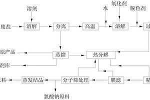 分離廢鹽中鹽和有害廢物的工藝