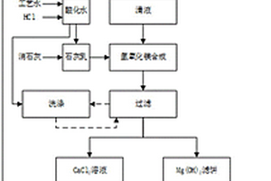 處理燃煤電廠脫硫廢水制備氫氧化鎂和氯化鈣的方法