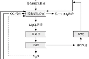 稀土冶煉分離過程含鎂和/或鈣廢液的處理方法