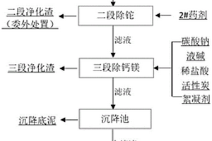 燒結(jié)機(jī)頭電除塵灰漂洗液除重除鉈的方法