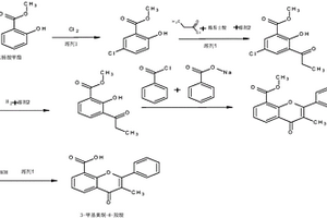 一種3-甲基黃酮-8-羧酸的制備方法