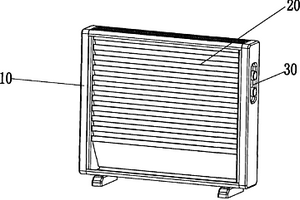 嵌裝金屬翅片散熱的電暖器