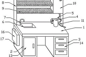 一種降低安全隱患的化學(xué)實(shí)驗(yàn)用的實(shí)驗(yàn)臺